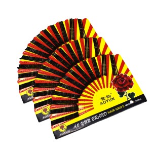 INVISIBLE ABANICO GRANDE NEGRO x 48u